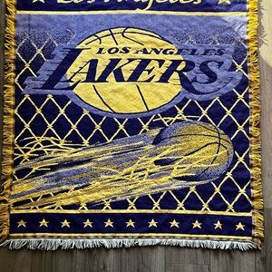 The Northwest Company Los Angeles Lakers Woven Throw Blanket Vintage